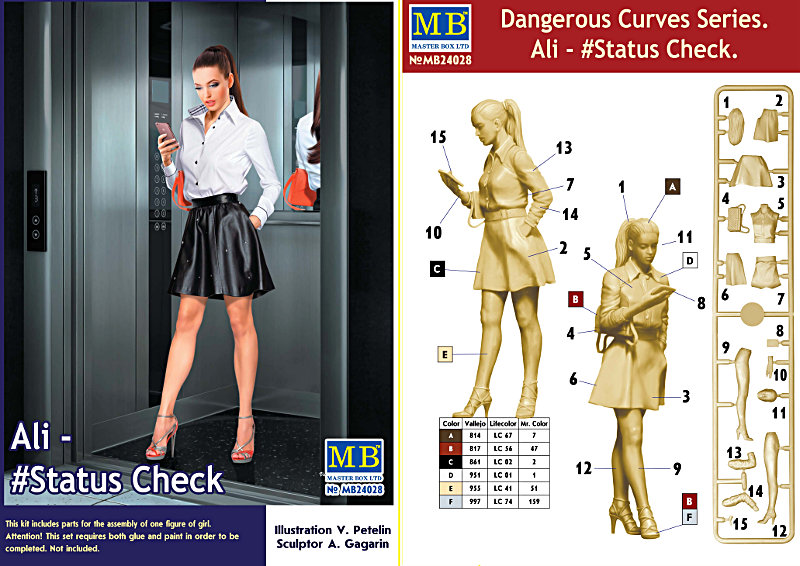Master Box 24026 Dangerous Curves Series Kate I'll Be Right 1/24 scale kit 