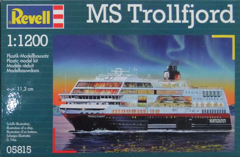 MS Midnatsol Revel l/ 1:1200 Hurtigruten/Niveau 3/ Bausatz 05817/5+Jahre/OVP 