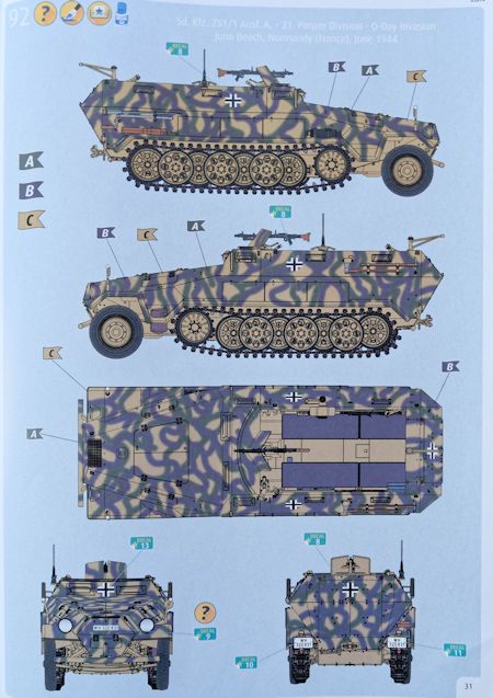 1/35 Sd Kfz 251 Markierungen  791 