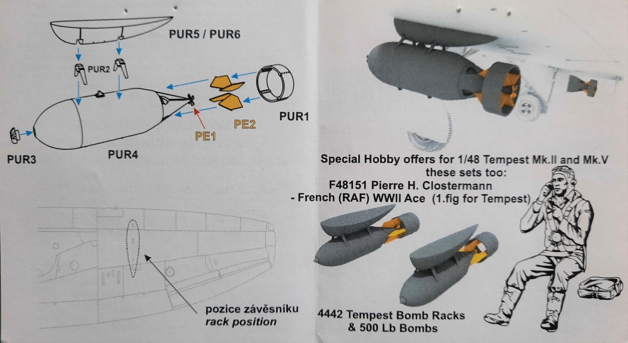 Tempest Bomb Racks & 1000 Lb Bombs – IPMS Deutschland