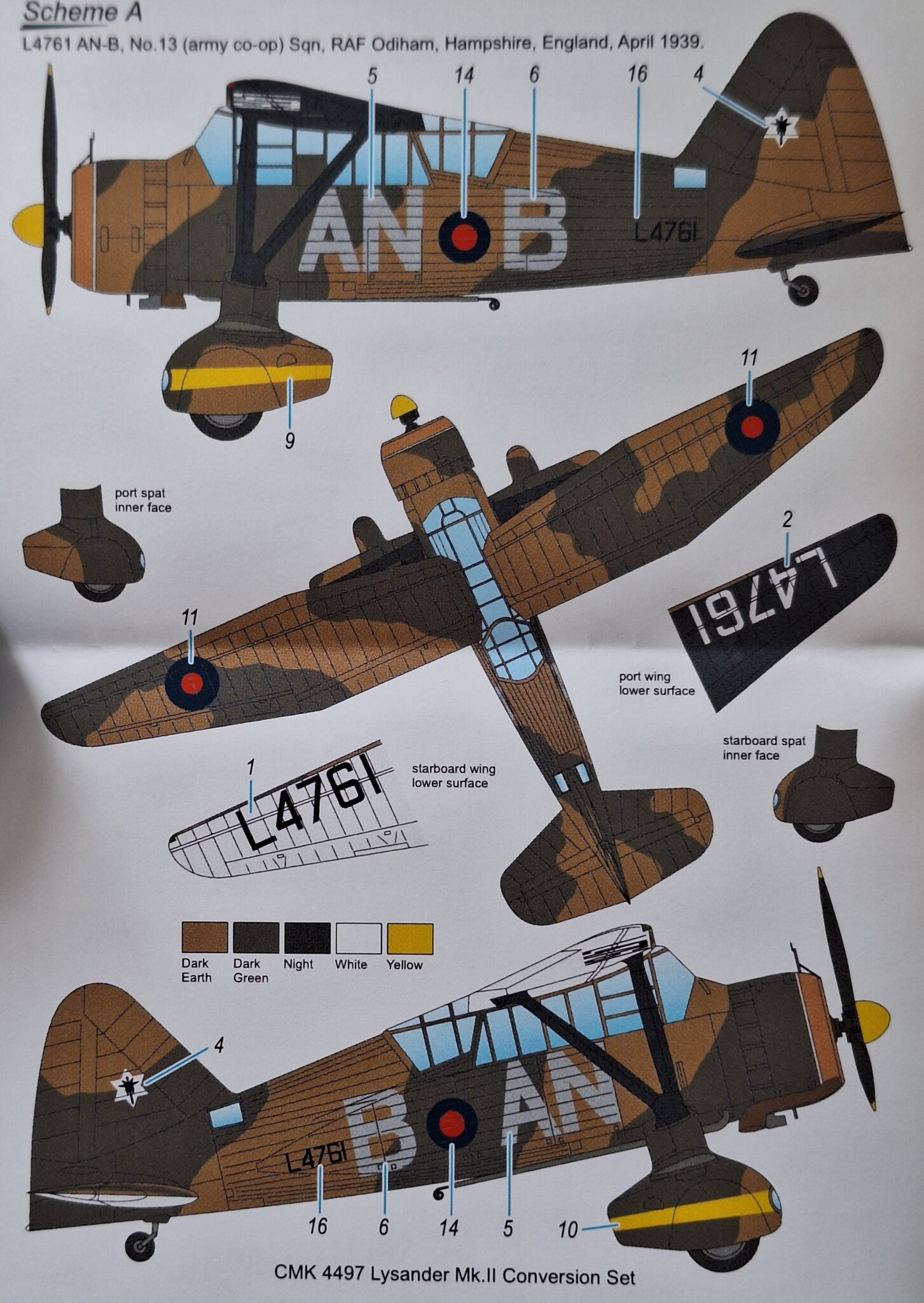 Lysander Mk. II Conversion set – IPMS Deutschland